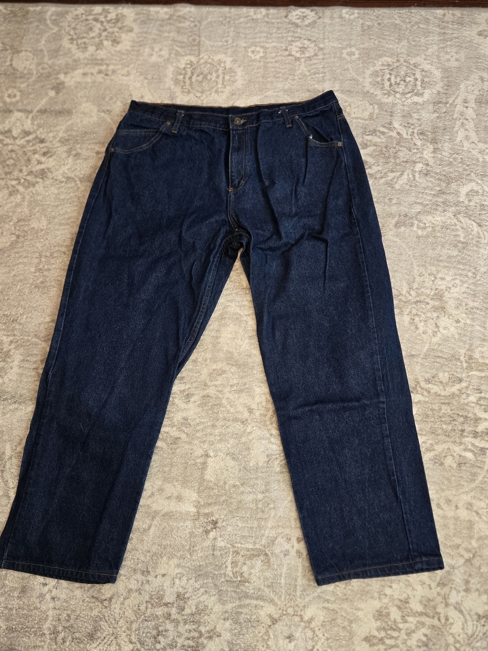 Men's Relaxed Fit Dark Blue Denim Jeans
